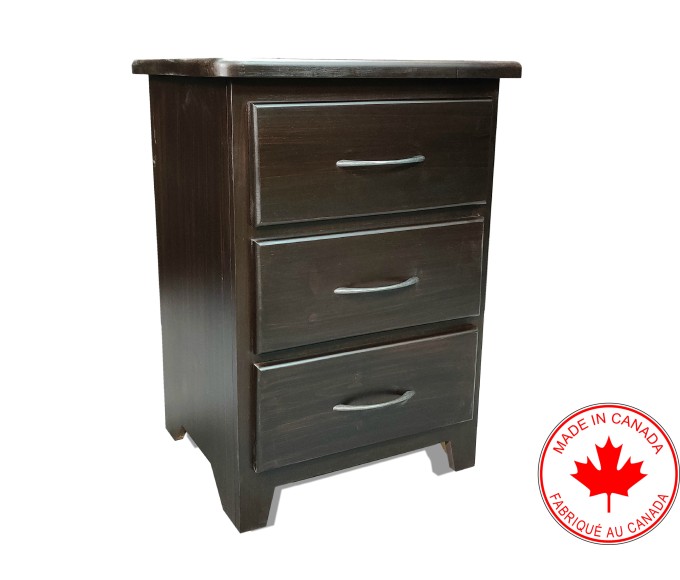 Yale 3 Drawer Nightstand